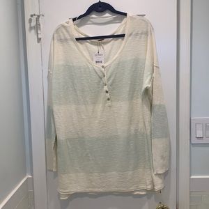 Free People Stripped Top. Never Worn with Tags!!